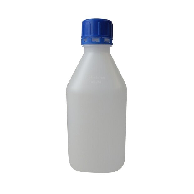 310-85940 NARROW NECK HDPE BOTTLE 500 ML SAFEGRIP BASE 75x75/HEIGHT 169 mm