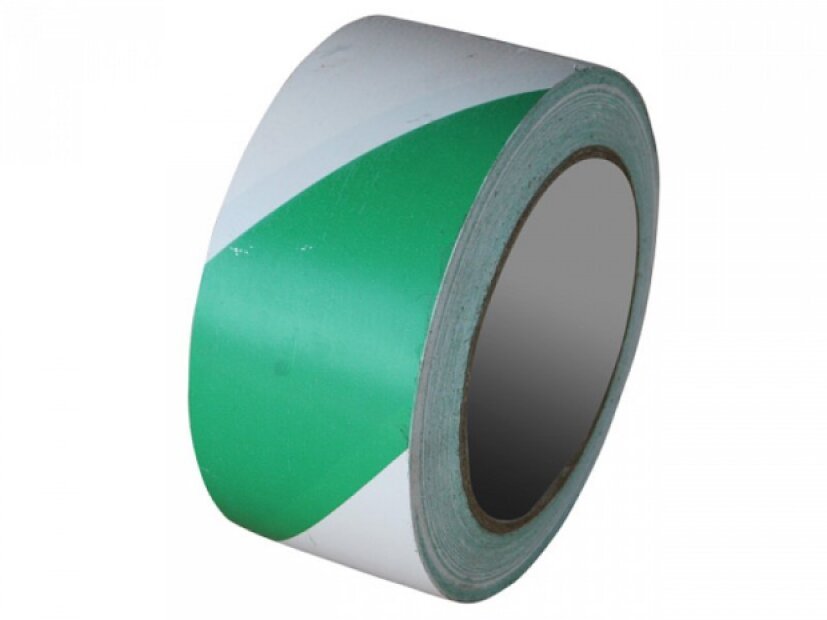 2-COLOR LABELING, GREEN-WHITE (10CM X 33M)