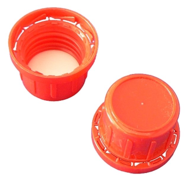 805-84006 PP SCREW CAP RED FOR HDPE BOTTLE 10-1000 ML