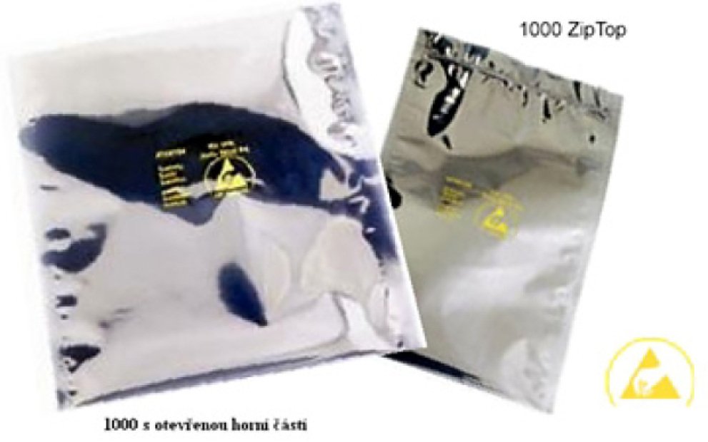 METAL IN 8x 12 "ANTISTATIC BAG (205 x 305 MM) OPEN