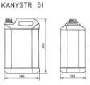 PLASTIC CHANNEL 5L NATURAL 165G LIGHTWEIGHT STAY WITHOUT UN DIN 38MM INCLUDING CLOSING(2)2