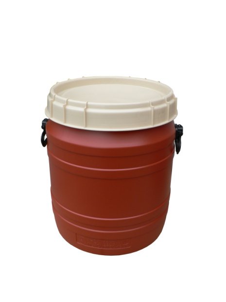 PLASTIC SUD 55.5L UN BROWN / BEIGE + HOLDER NO.6942 SCREW LID