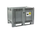 PLASTIC TRANSPORT BOX DIMENSIONS 1200 X 800 X 850 MM, 2 LINES, ATX GRAY FOR BATTERIES UN, 30185743N