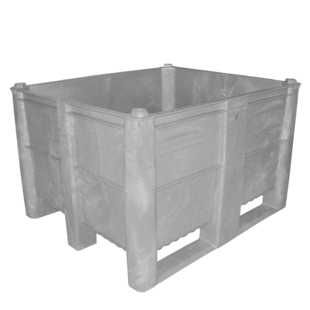 PLASTIC BOX TYPE 800 FULL, DIMENSION 1200x800x740 MM, STANDARD, LIGHT GRAY, NOT. 1000200000