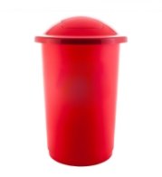 DRAIN BUCKET TOP 50 L, DIMENSION 41 X 66 CM, RED