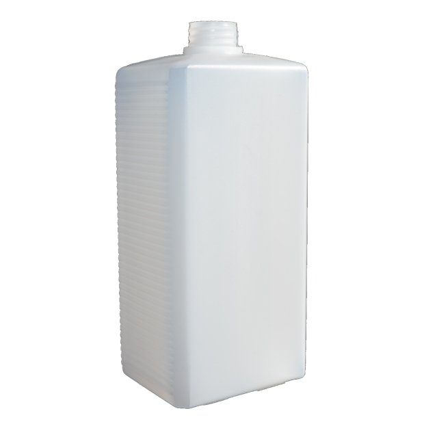 BOTTLE HDPE 1 L NATUR 28/400 SQUARE DIM. CA 91 X 70 X 202 MM, CA 70 G, WITHOUT CAP