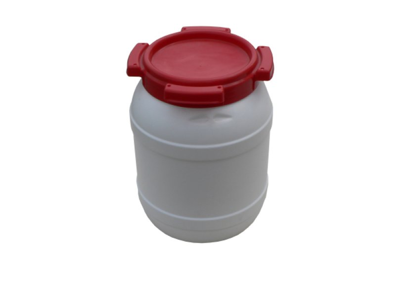 PLASTIC SUD 6.4L UN WHITE / RED SCREWING LID