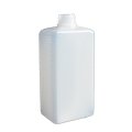 BOTTLE HDPE 500 ML NATUR 28/400 SQUARE DIM. CA 77 X 54 X 160 MM, CA 40 G, WITHOUT CAP