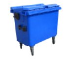 PLASTIC CONTAINER 660L WASTE CONTAINER FLAT BLUE