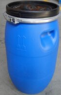 PE BARREL 30L REPASED WITHOUT UN REMOVABLE LID + LEVER LOCK1.6 KG