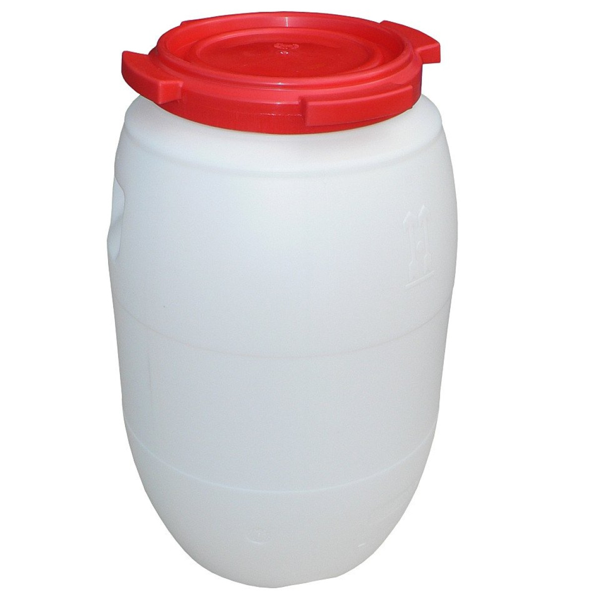 Red Color 100L Plastic Food Storage Buckets With Lids And Handle