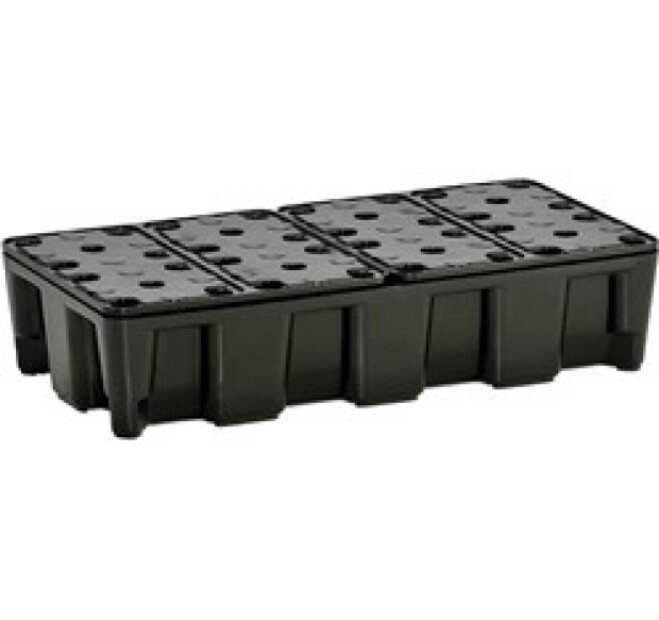 PLASTIC RACK, 35 L VOLUME, 2 ROOF 40X40X17CM (80X40X18) 160KG CAPACITY