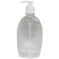 PET BOTTLE 500 ML TRANSPARENT DOSAGE DISPENSER 28/410 WITHOUT CLOSING