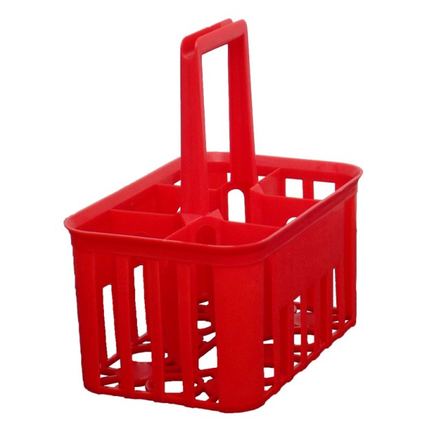 BOTTLE CARRIER 6 X 1 L RED