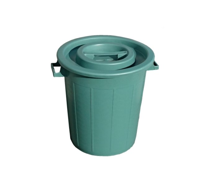 50L LID WASTE TANK GREEN