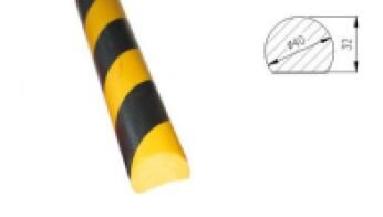 PROTECTIVE AND WARNING EDGE, BLACK-YELLOW (4X100CM DIAMETER) PROFILE 1