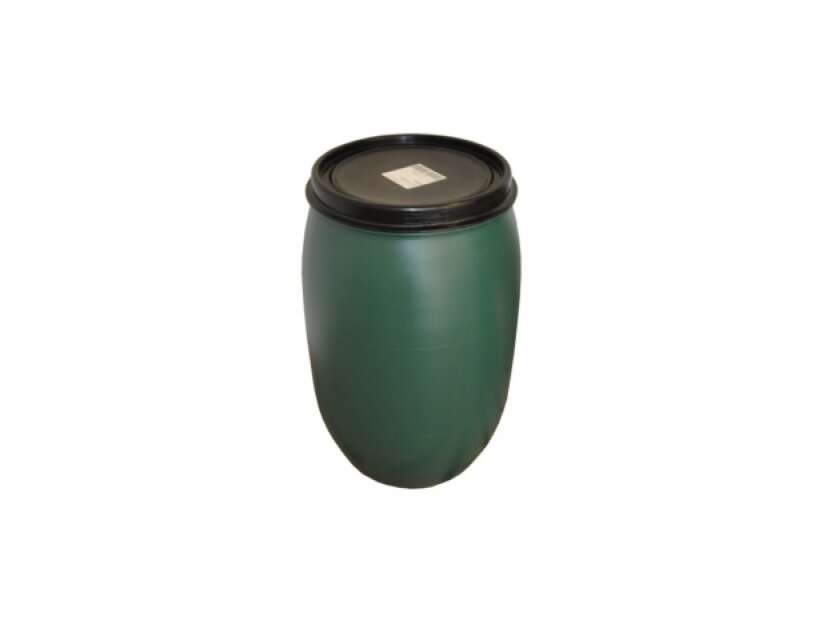 HDPE PLASTIC BARREL 120L GREEN, SCREWING LID 3.1 KG