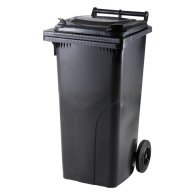 PLASTIC ASHTRAY 120L MUNICIPAL WASTE TANK BLACK