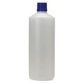 BOTTLE HDPE 1 L NATURAL CYLINDER SOCKET FOR SIXTH CLOSE, WITHOUT CLOSING