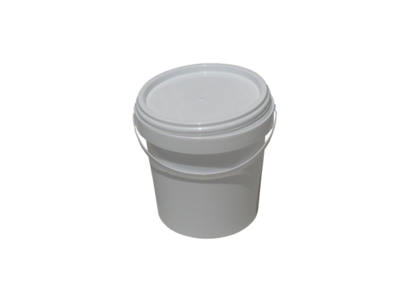 PP KBELÍK 1 L ROUND WHITE / WHITE PLASTIC HOLDER LID WITH FUSE