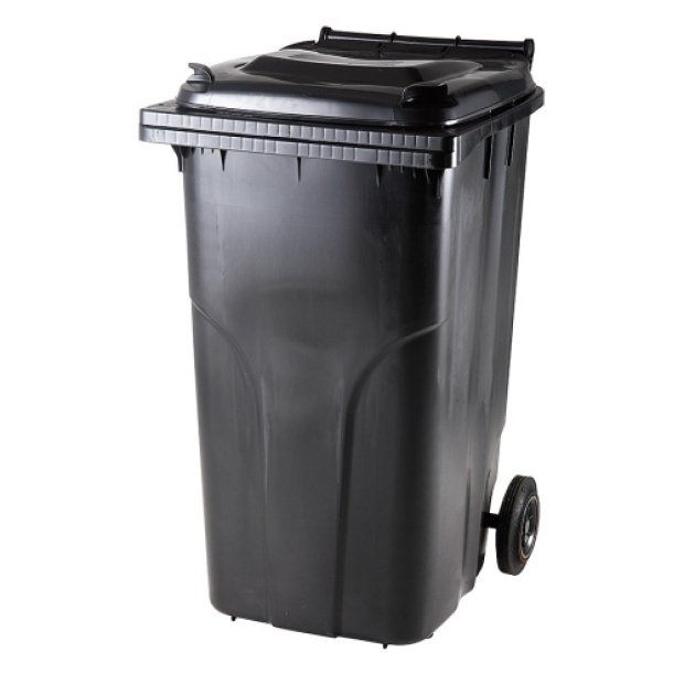 PLASTIC ASHTRAY 240L MUNICIPAL WASTE TANK black