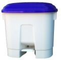 WASTE BASKET SARA 30 L, DIM. 51 X 37 X 47 CM WHITE-BLUE