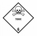 ADR STICKER - TOXIC SUBSTANCES NO. 6 (10 x 10CM) LABEL 29006