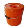 PLASTIC BASKET WITH LID 10 L ORANGE