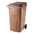 PLASTIC ASHTRAY 240 L MUNICIPAL WASTE TANK brown