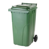 PLASTIC ASHTRAY 240L COMMUNAL WASTE TANK green