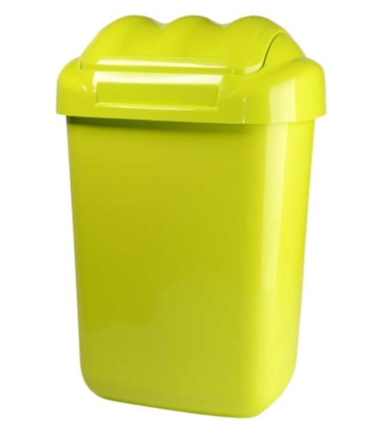 WASTE BASKET LAFA 50 L, DIM. 39 X 33 X 66 CM, GREEN