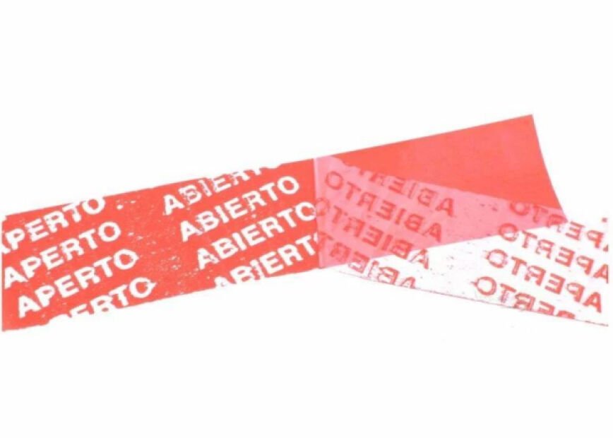 ADHESIVE TAPE 50 MM X 50 M SAFETY RED(2)