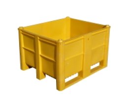 PLASTIC BOX TYPE 1000, DIMENSIONS 1200 x 1000 x 740 MM, YELLOW, STANDARD