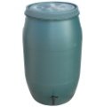 HDPE PLASTIC SUD 220L FOR RAIN WATER GARDEN WITH DRAIN COCK, REMOVING LID (SUD ON WATER 200L)(4)4