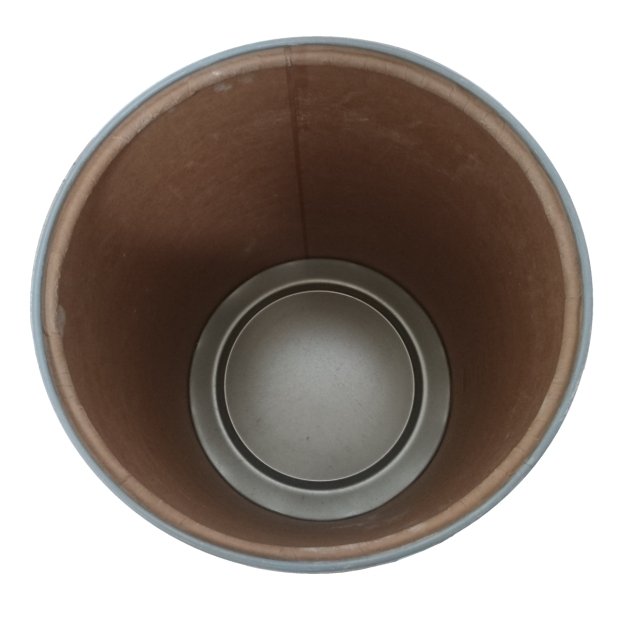 PAPERBOARD SUD APPROX. 54 L USED 350 / 380x515 MM ZINC PLATED CAP AND BOTTOM, WITHOUT UN, WITH SEAL(3)