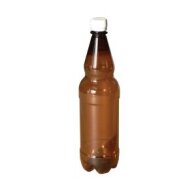 PET BOTTLES 1 L FOR BEER LIGHT BROWN LOWER WEIGHT WITHOUT CAP