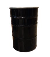 METAL BARREL 200 L USED WASHED OUTSIDE AND INSIDE PAINTED REMOVABLE LID + PLUGS LEVER CAP